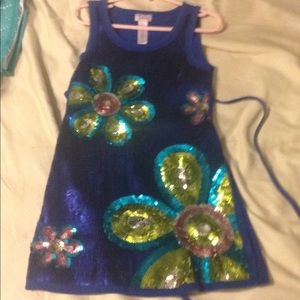 Girls justice sequence flower dress
